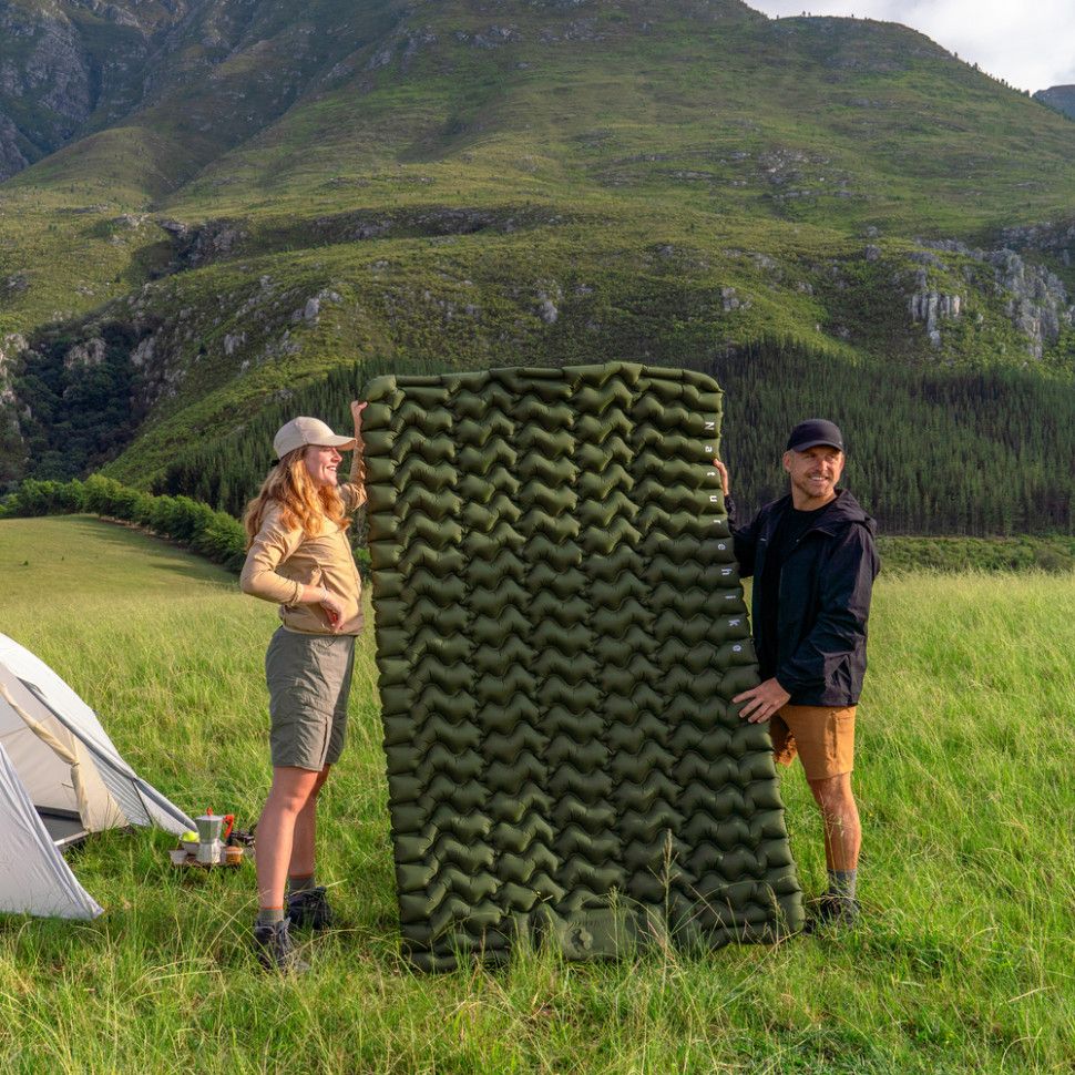 Матрац туристичний надувний одномісний  Naturehike CNK2550WS019, 200х60х6.5 см, зелений, для кемпінг