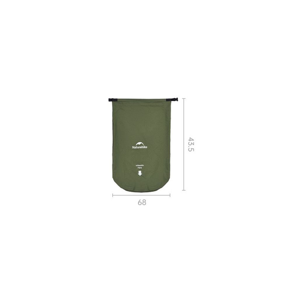 Матрац туристичний надувний одномісний  Naturehike CNK2550WS019, 200х60х6.5 см, зелений, для кемпінг