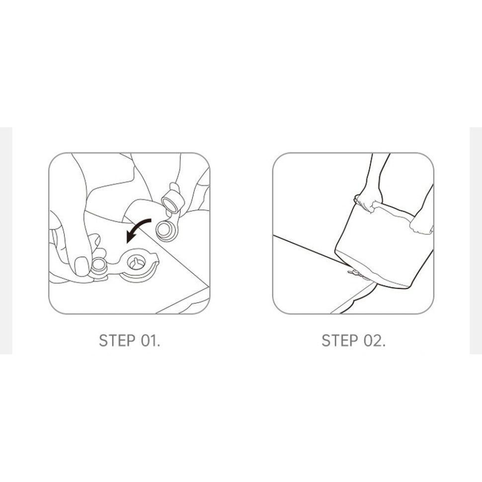 Матрац туристичний надувний одномісний  Naturehike CNK2550WS019, 200х60х6.5 см, зелений, для кемпінг