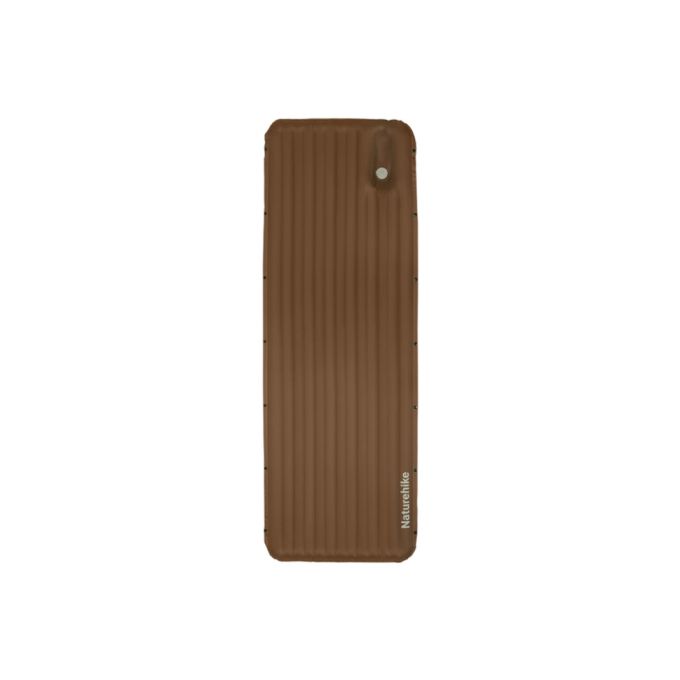 Матрац туристичний надувний одномісний  Naturehike CNK2450WS035, 198х68х9.5 см, коричневий із вбудов