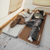 Матрац туристичний надувний одномісний  Naturehike CNK2450WS035, 198х68х9.5 см, коричневий із вбудов