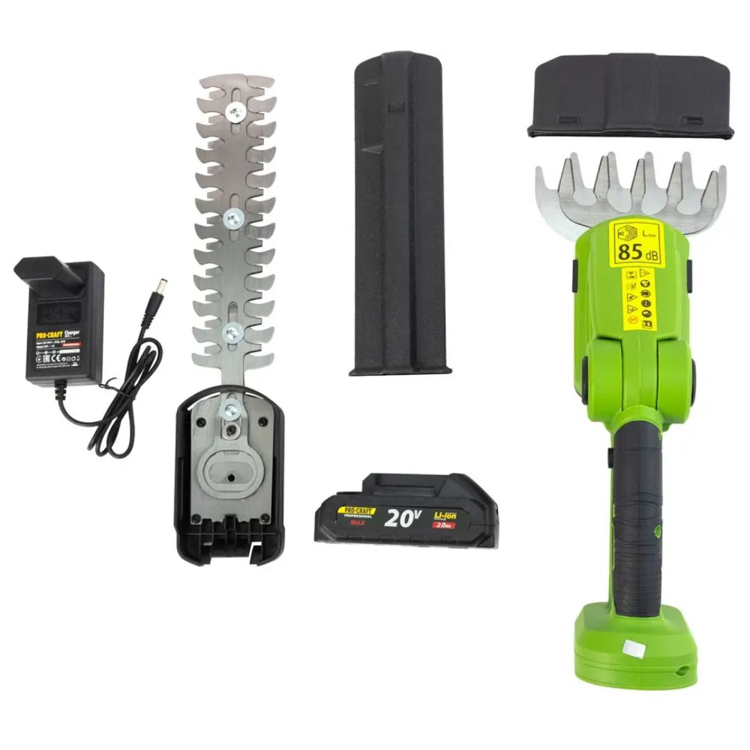 Підрізувач трави та кущоріз акумуляторний Procraft PGH2100 (1 акб)