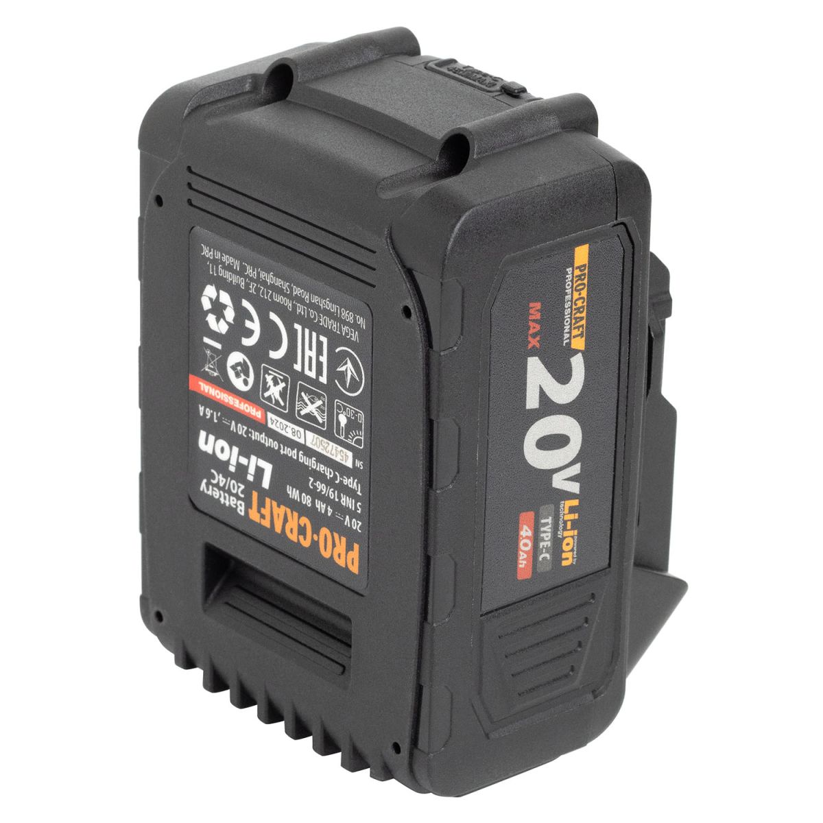 Акумуляторна батарея Procraft Battery20/4С 4 Аг Type-C