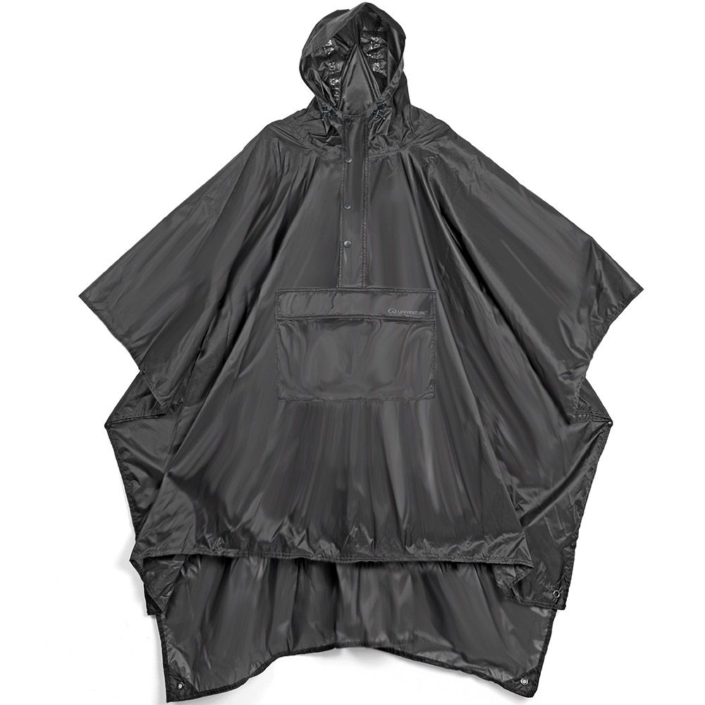 Lifeventure пончо Poncho black