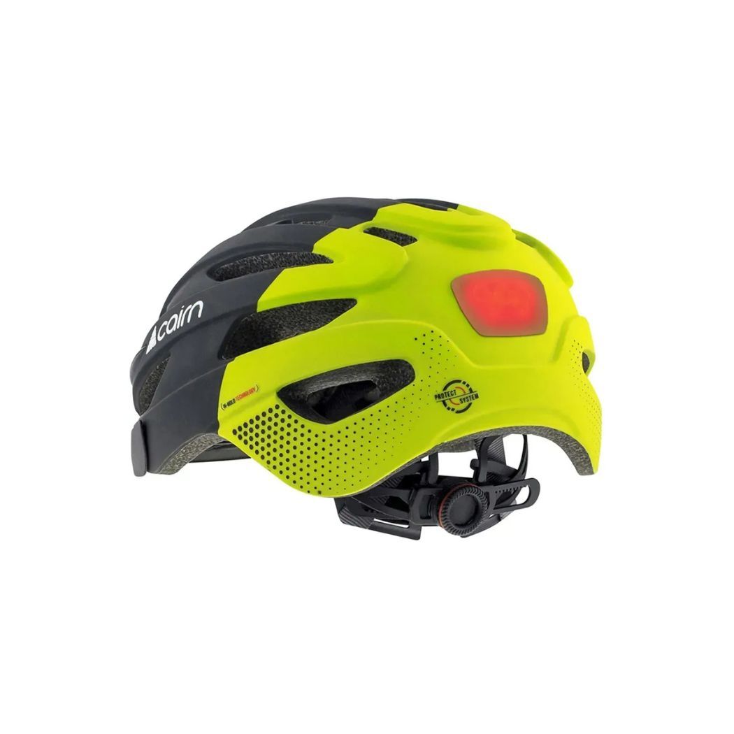 Cairn велошолом Fusion LED USB чорний-неоновий жовтий 59-62