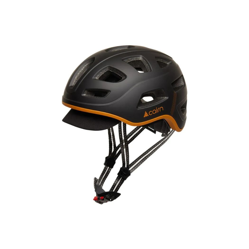 Cairn велошолом Quartz LED USB black-cognac 58-62