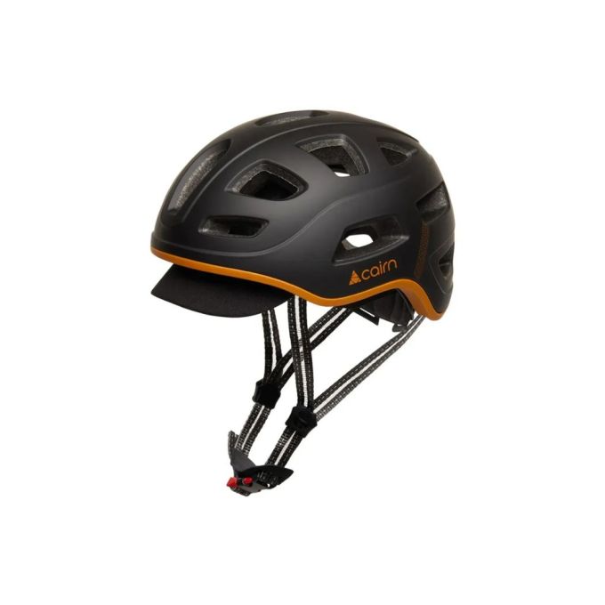 Cairn велошолом Quartz LED USB black-cognac 58-62