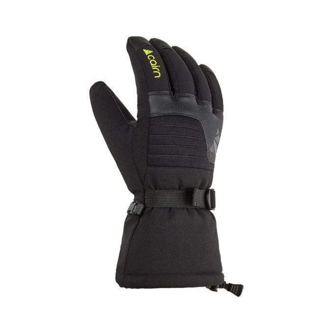 Cairn рукавички Olympus full black-lemon 8.5