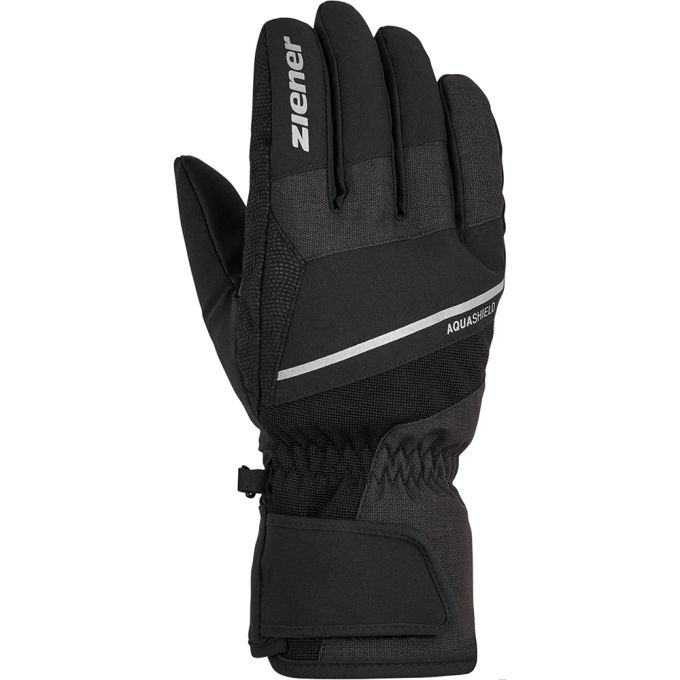Ziener рукавички лижні Gezim black tec 10.5