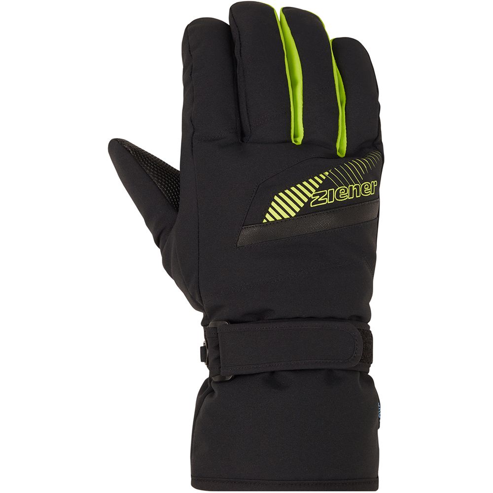 Ziener рукавички лижні Gordanus black-lime 10.5