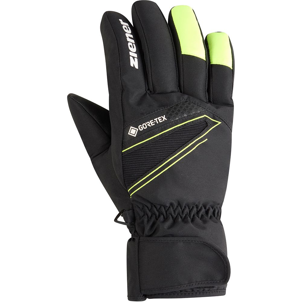Ziener рукавички лижні Gunar GTX black-poison yellow 10