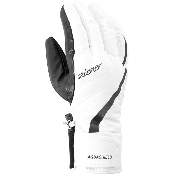 Ziener рукавички лижні Kitty W white 6