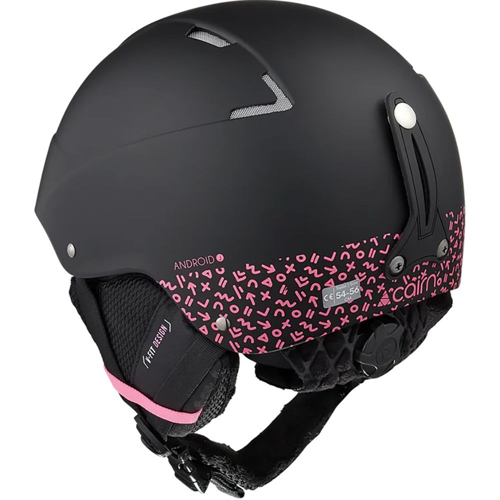 Cairn шолом Android Graphic Jr mat black-pink 51-53