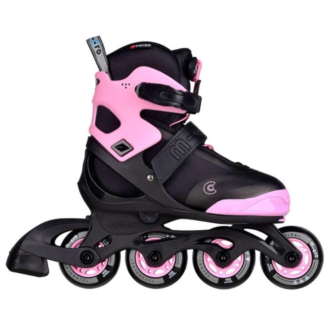 Мікро ролики Joy black-pink 37-40