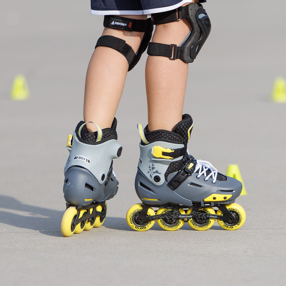 Rollerblade ролики Apex charcoal-yellow 29-32