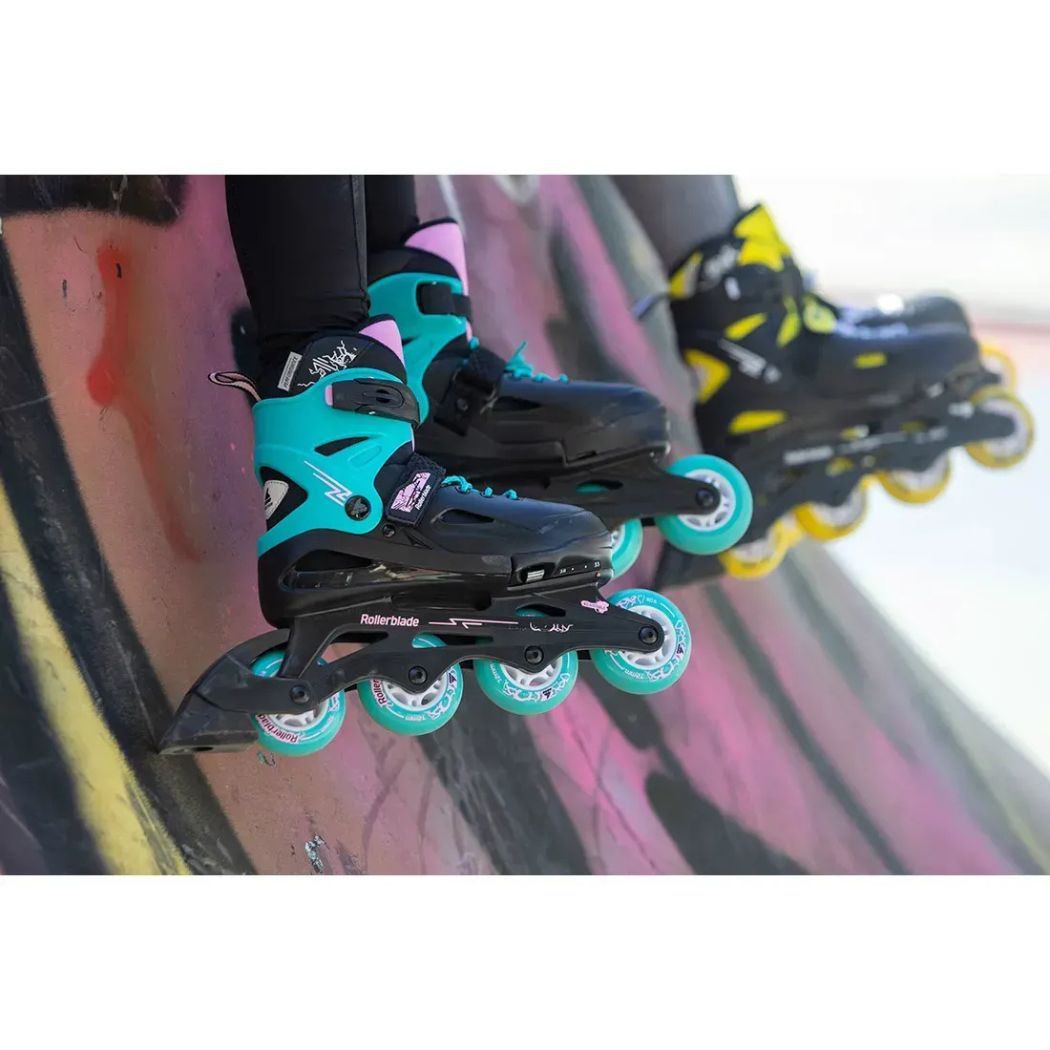 Rollerblade ролики Fury black-sea green 33-38