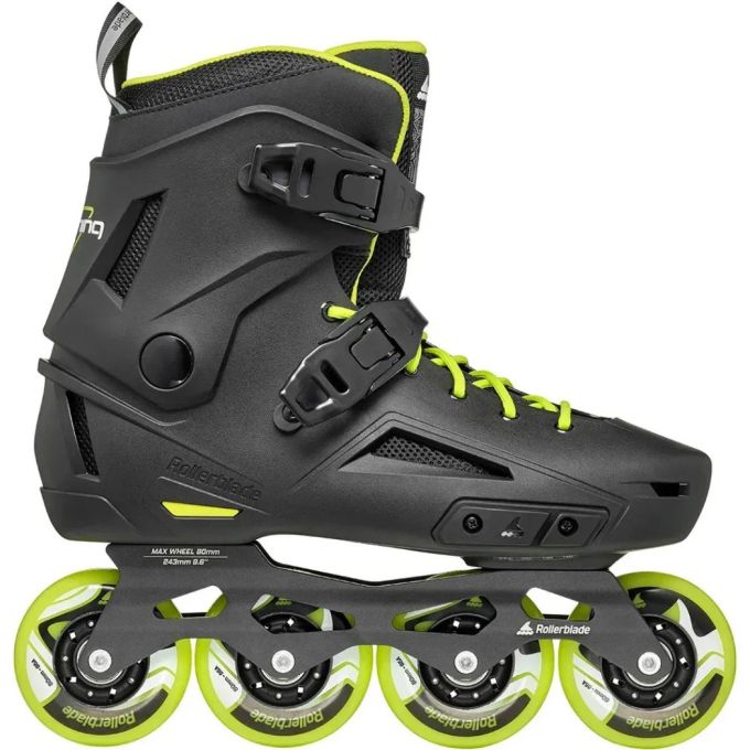 Rollerblade ролики Lightning black-lime 290