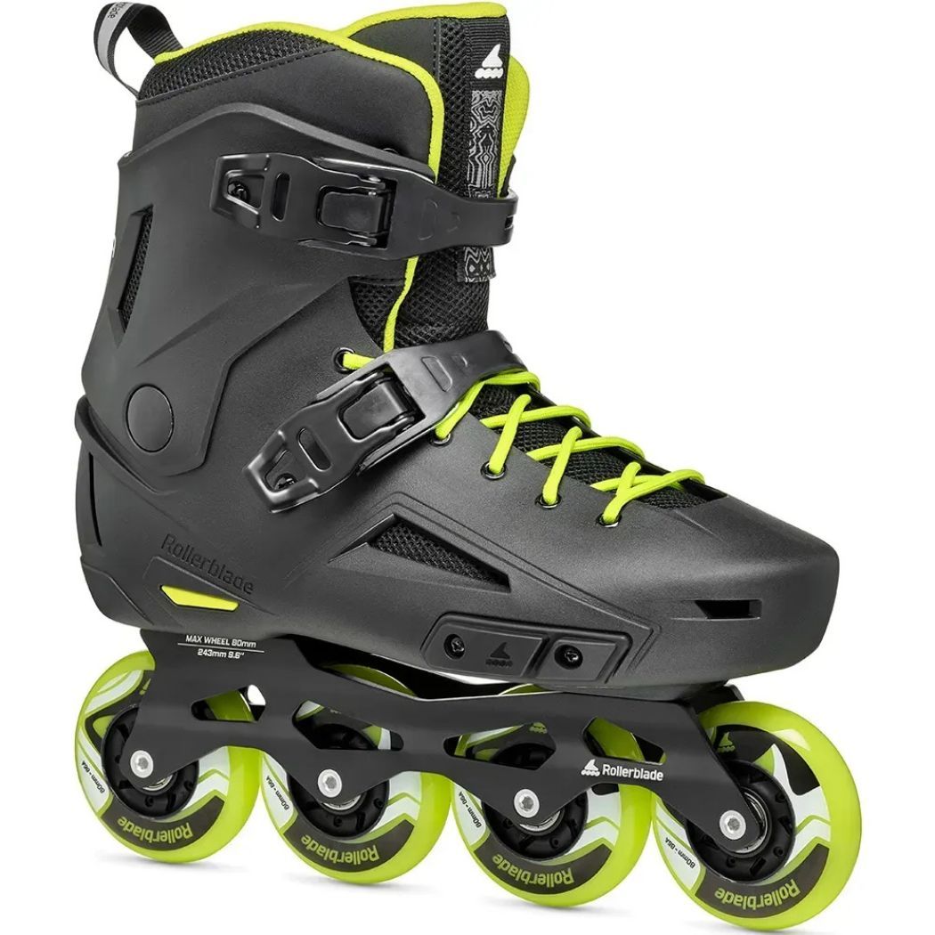 Rollerblade ролики Lightning black-lime 290