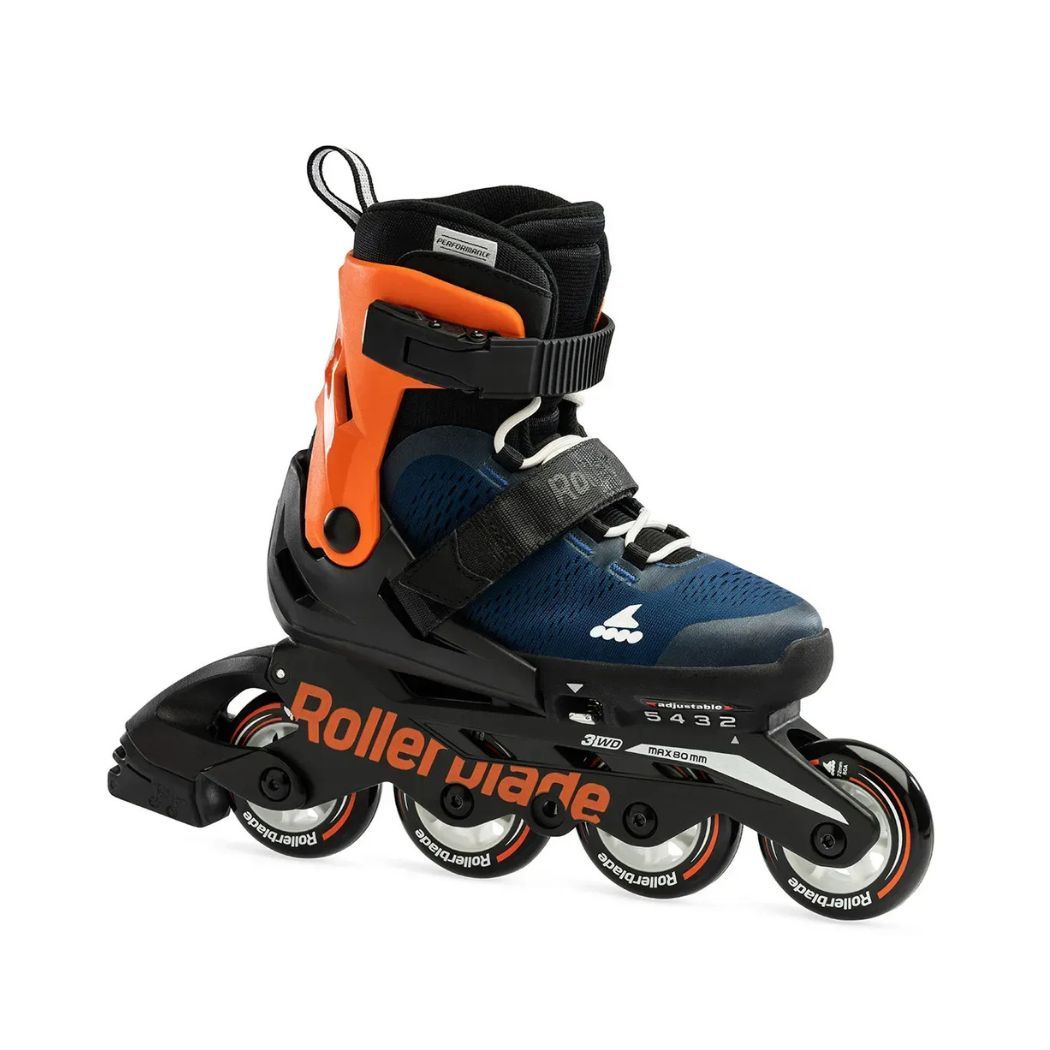 Rollerblade ролики Microblade 2024 midnight blue-warm orange 36.5-40