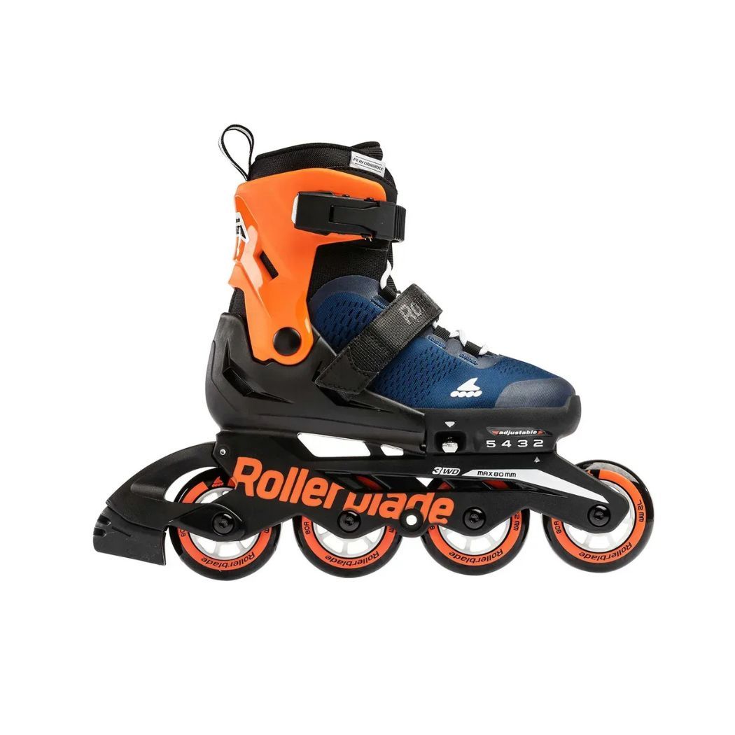 Rollerblade ролики Microblade 2024 midnight blue-warm orange 36.5-40