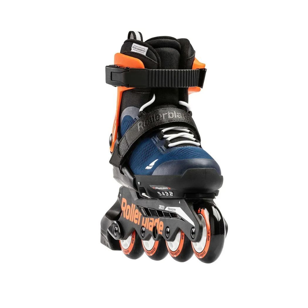 Rollerblade ролики Microblade 2024 midnight blue-warm orange 36.5-40