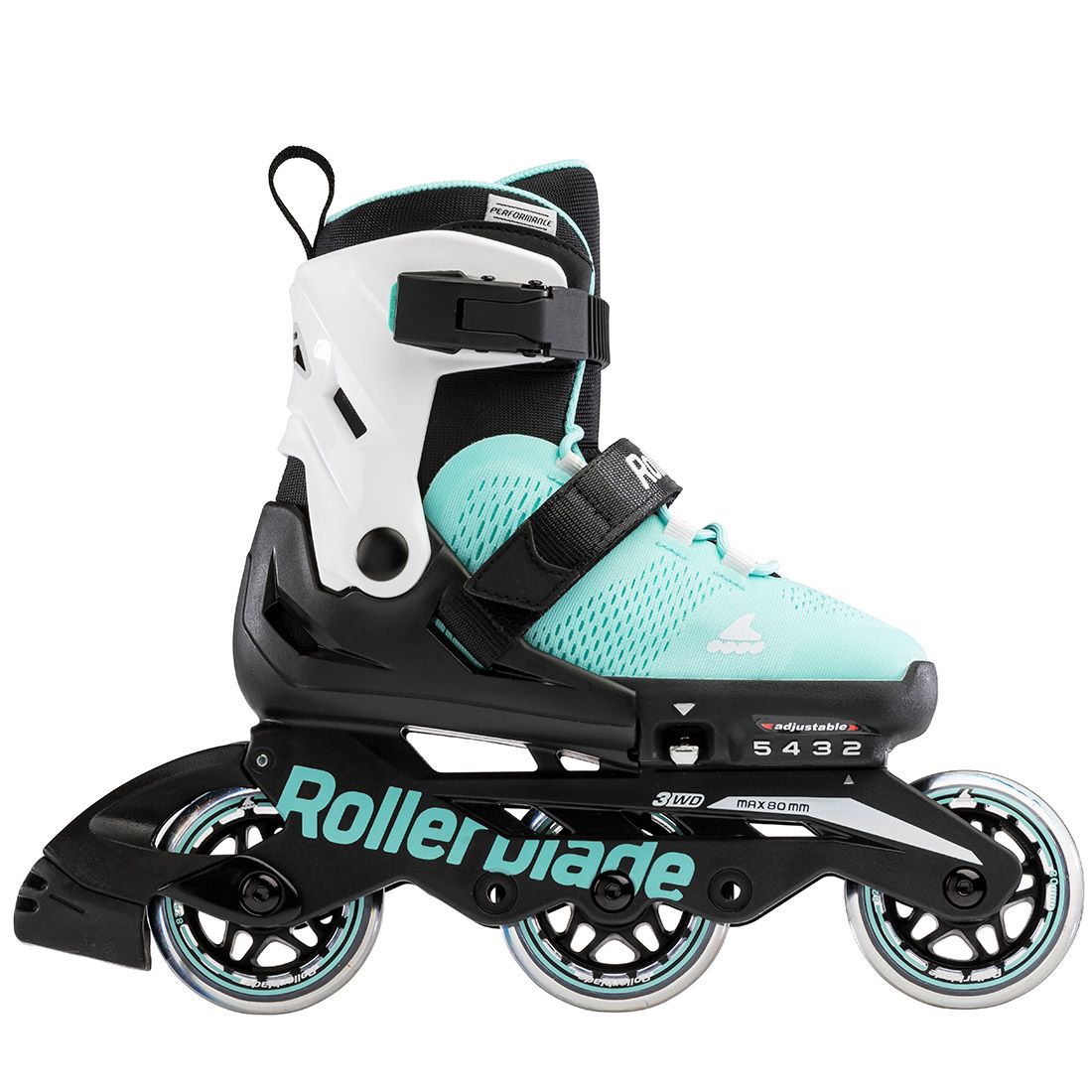Rollerblade ролики Microblade 3WD aqua-white 36.5-40