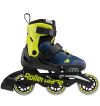 Rollerblade ролики Microblade 3WD blue royal-lime 33-36.5