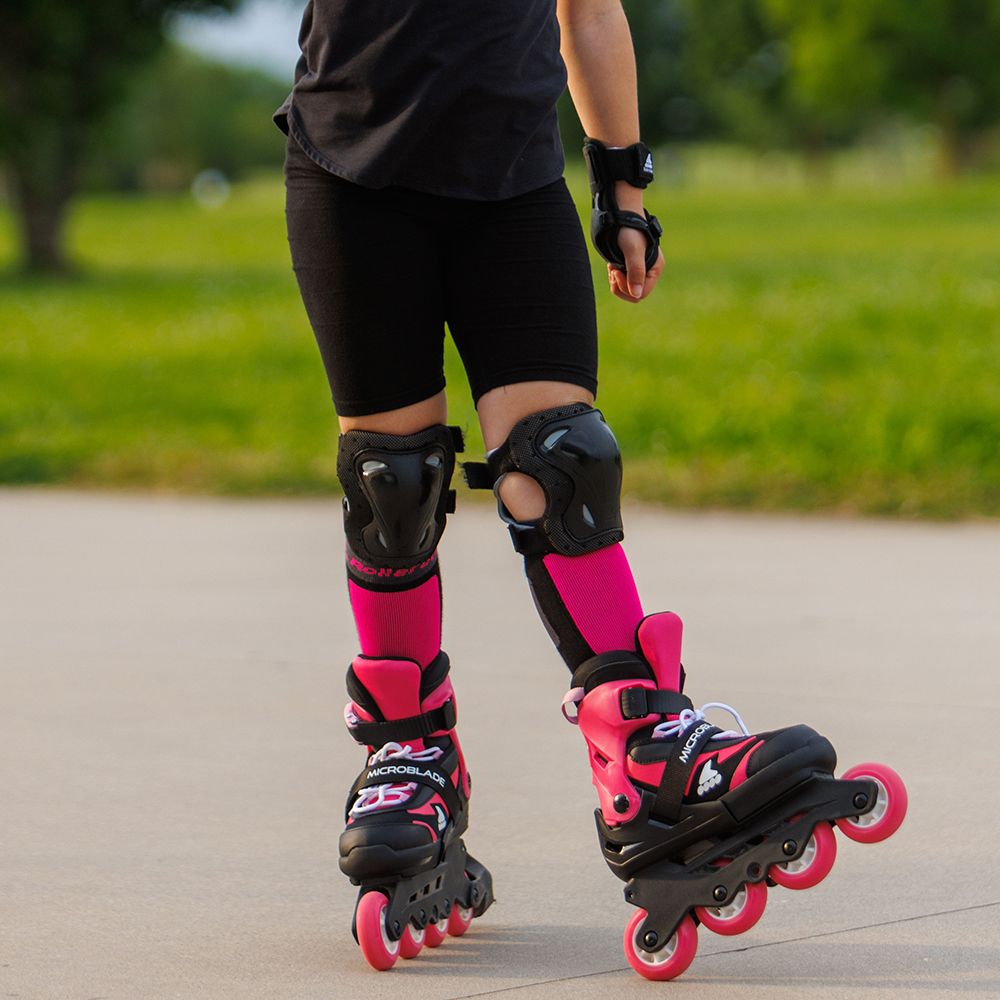 Rollerblade ролики Microblade Combo black-pink 28-32
