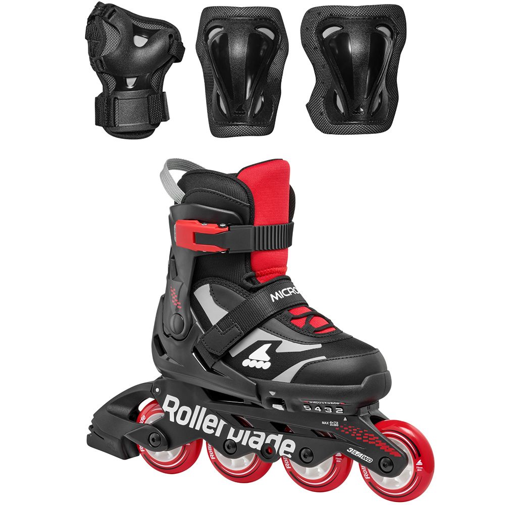 Rollerblade ролики Microblade Combo black-red 36.5-40.5