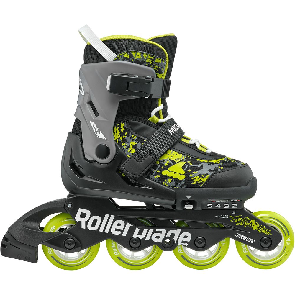 Rollerblade ролики Microblade SL black-lime 33-36.5
