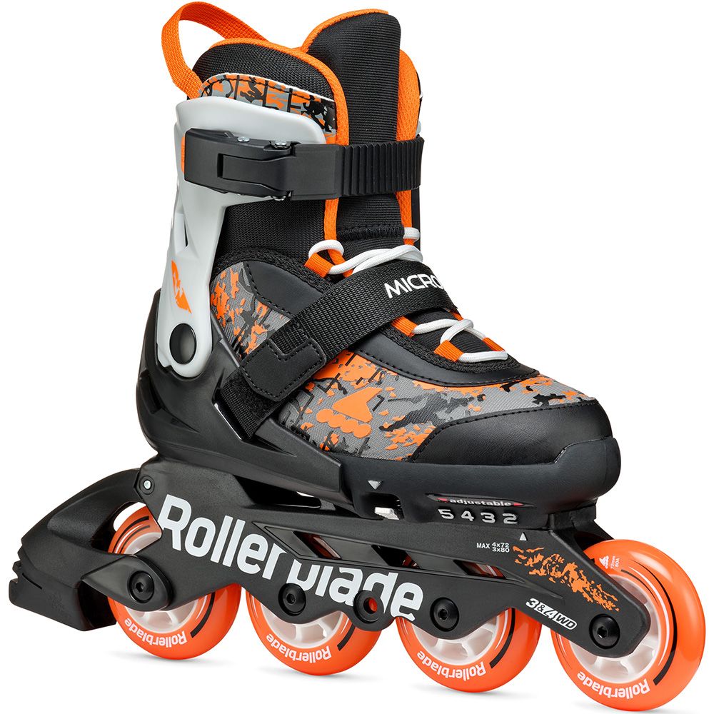 Rollerblade ролики Microblade SL чорно-помаранчеві 28-32