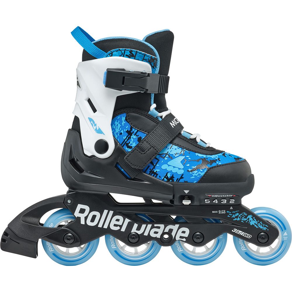 Rollerblade ролики Microblade SL black-sky blue 33-36.5