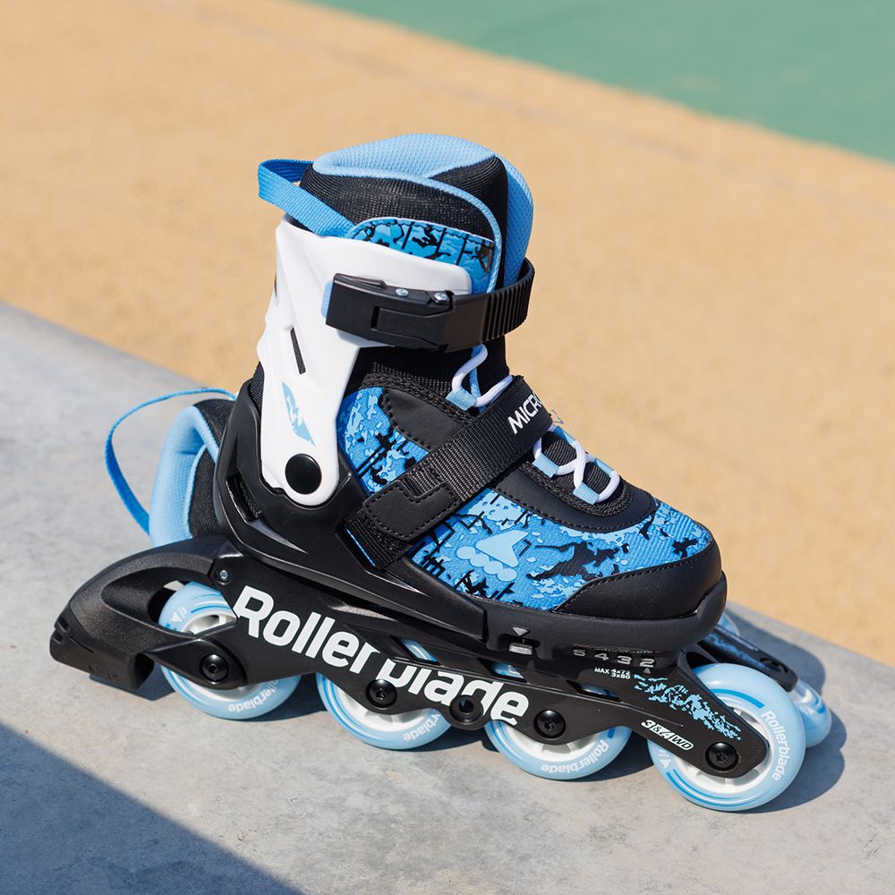Rollerblade ролики Microblade SL black-sky blue 36.5-40