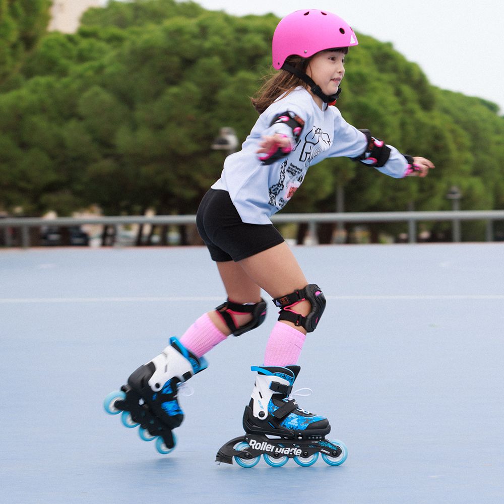 Rollerblade ролики Microblade SL black-sky blue 36.5-40