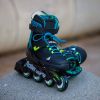 Rollerblade ролики Microblade XT black-petrol green 28-32