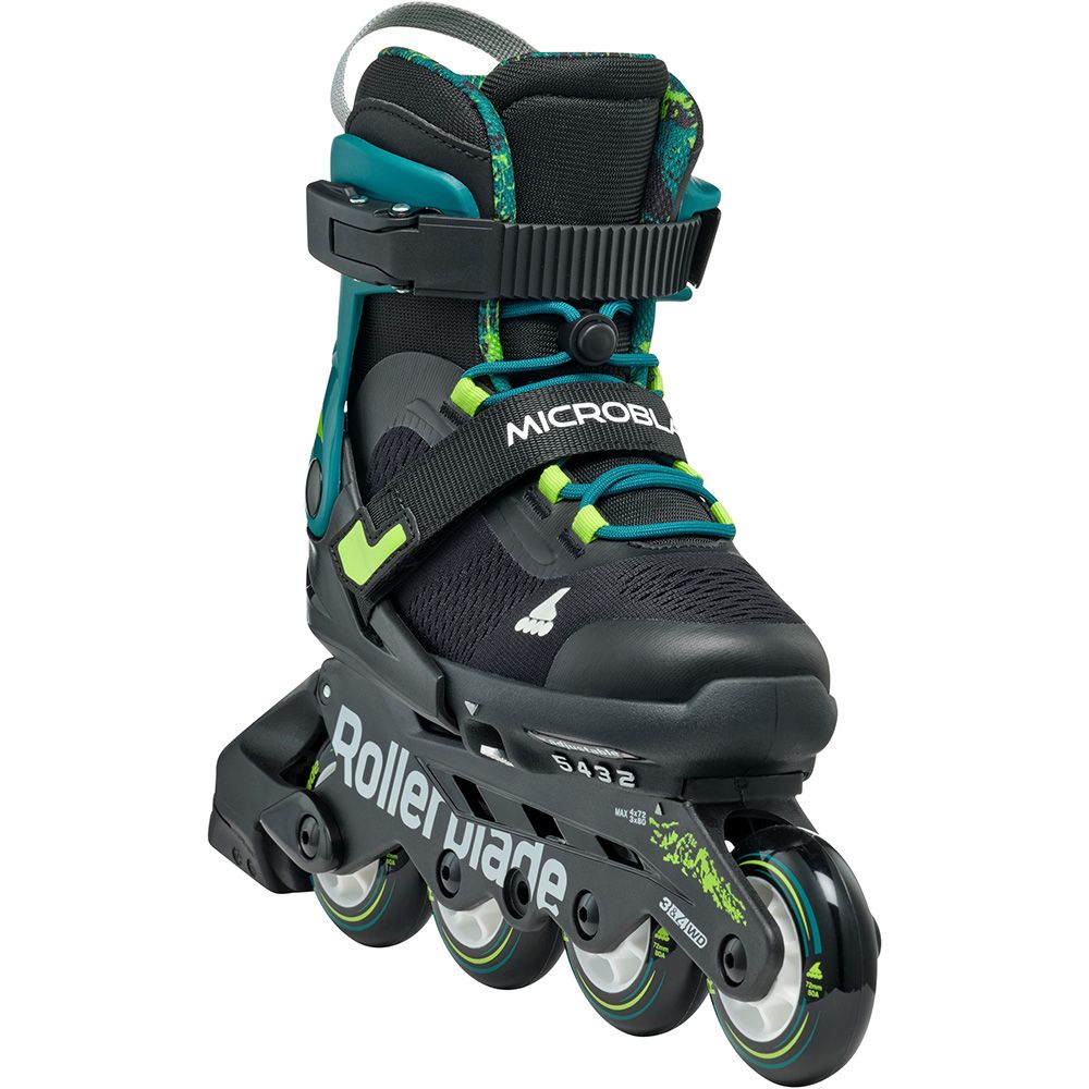 Rollerblade ролики Microblade XT black-petrol green 33-36.5