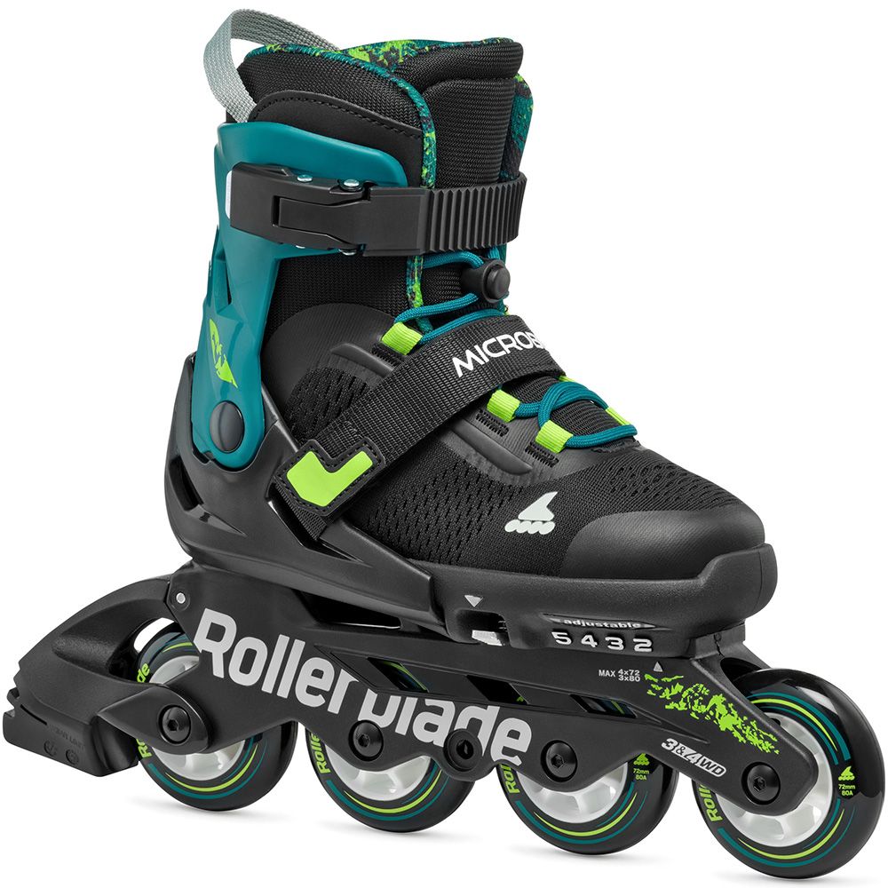 Rollerblade ролики Microblade XT black-petrol green 36.5-40