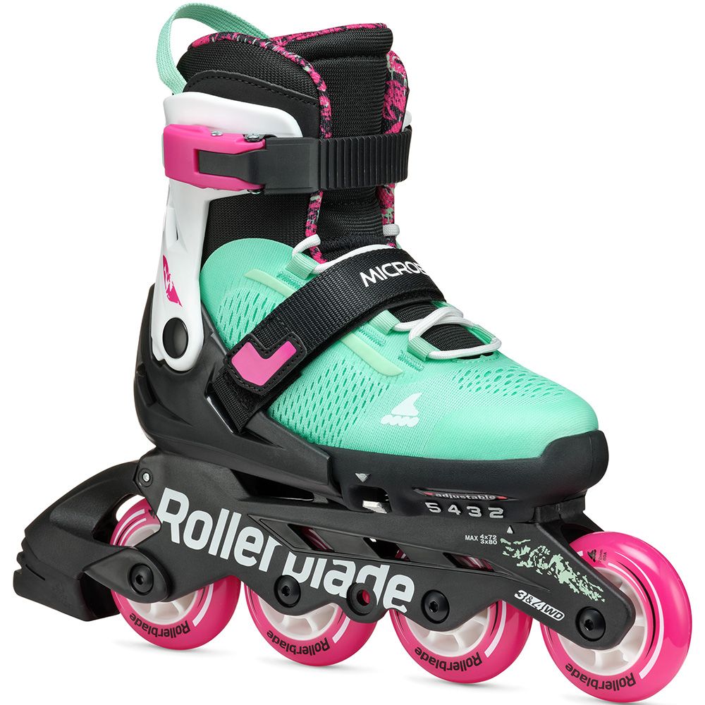 Rollerblade ролики Microblade XT black-sea green 33-36.5