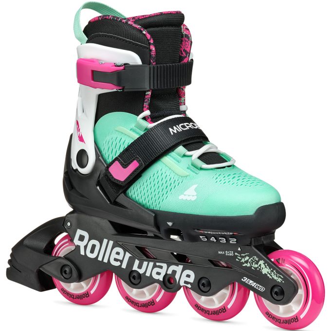 Rollerblade ролики Microblade XT black-sea green 33-36.5