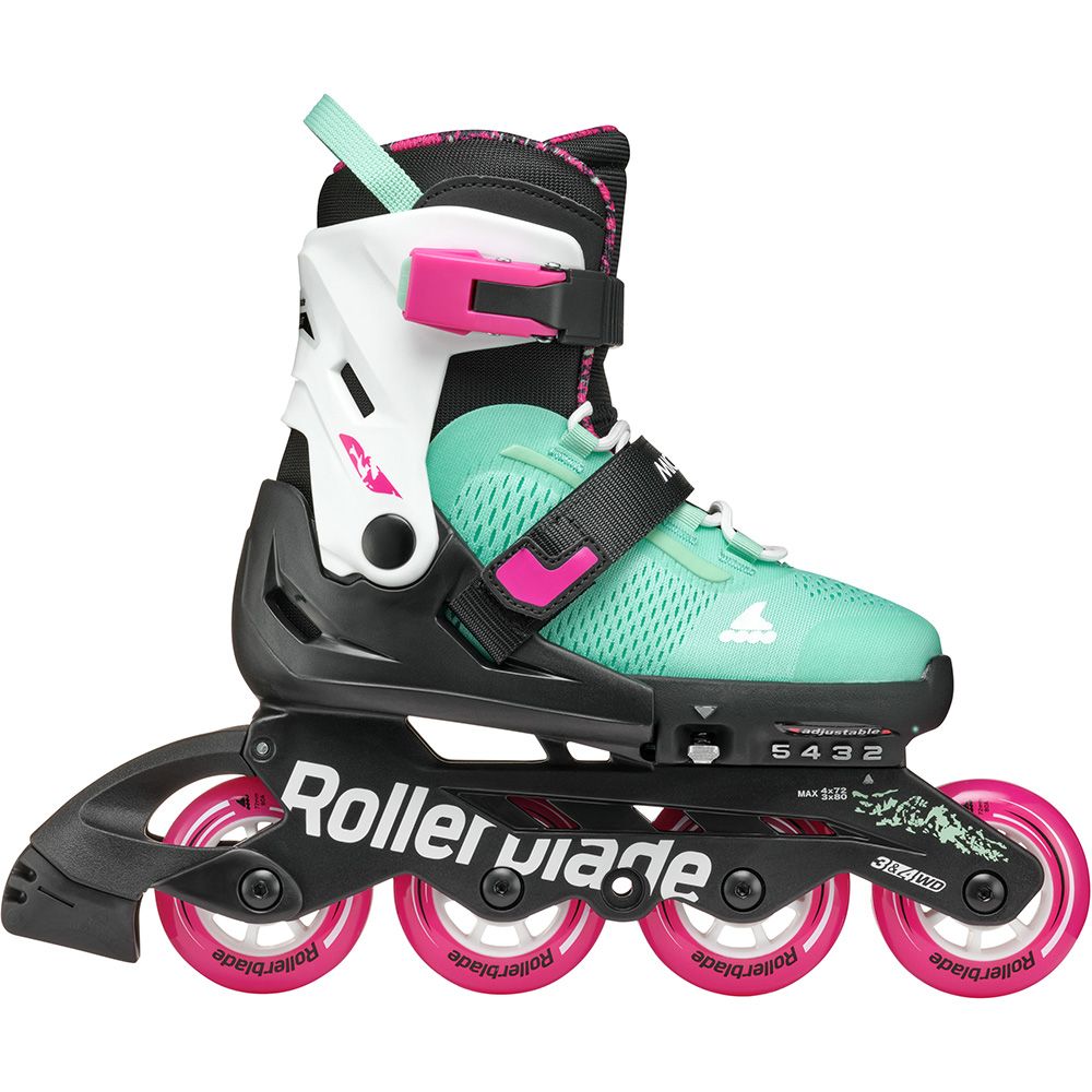 Rollerblade ролики Microblade XT black-sea green 33-36.5