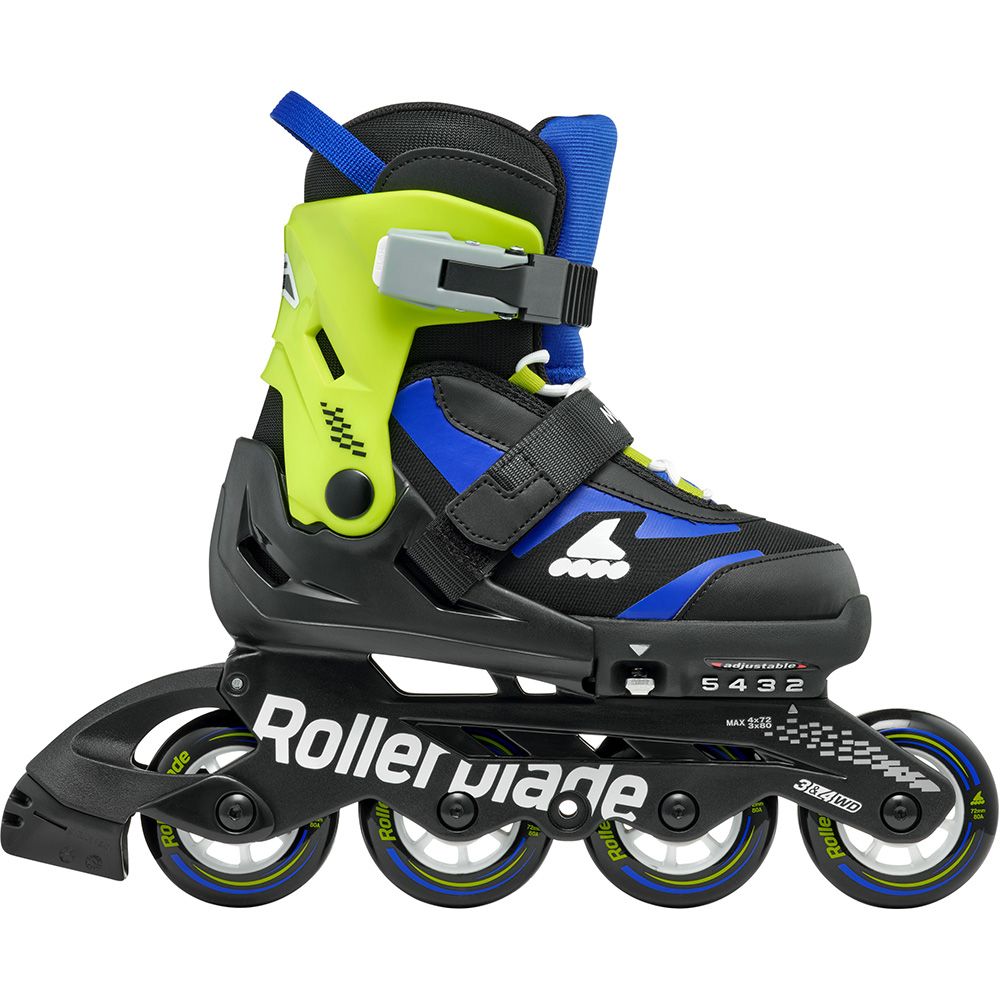Rollerblade ролики Microblade black-blue 33-36.5