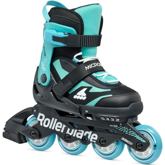 Rollerblade ролики Microblade black-light blue 28-32