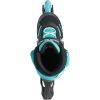 Rollerblade ролики Microblade black-light blue 33-36.5
