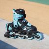 Rollerblade ролики Microblade black-light blue 36.5-40