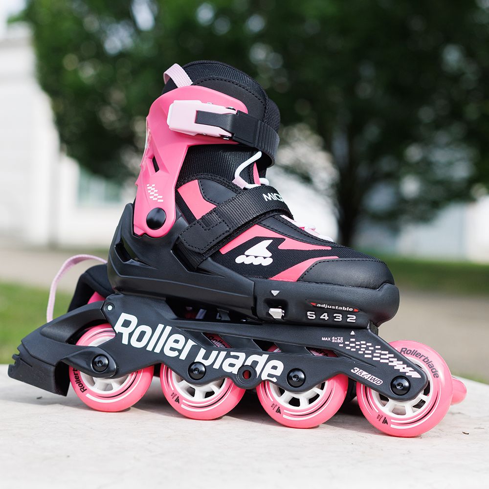 Rollerblade ролики Microblade black-pink 36.5-40