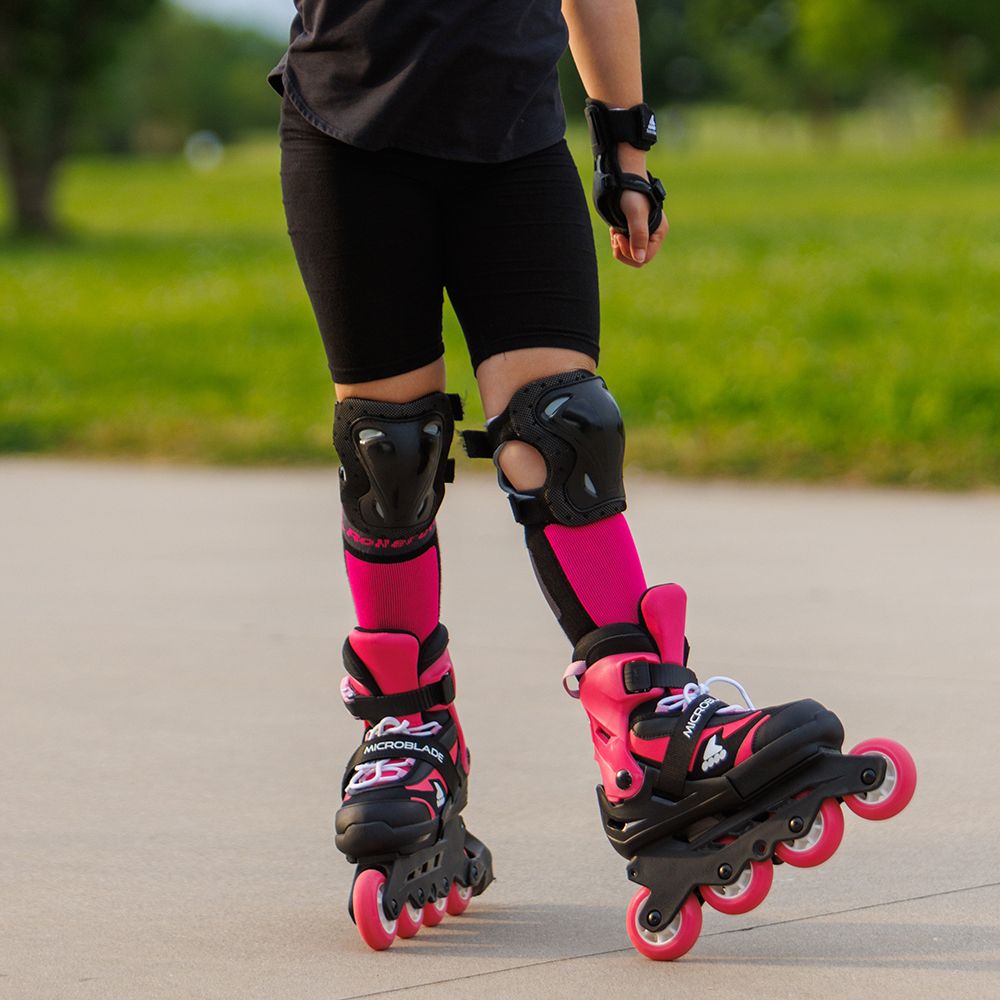 Rollerblade ролики Microblade black-pink 36.5-40