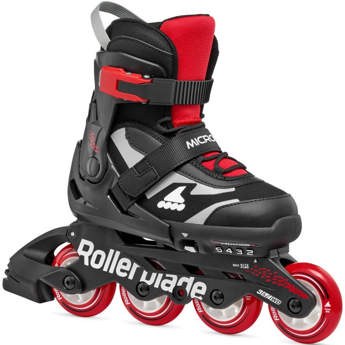 Rollerblade ролики Microblade black-red 33-36.5