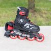 Rollerblade ролики Microblade black-red 33-36.5