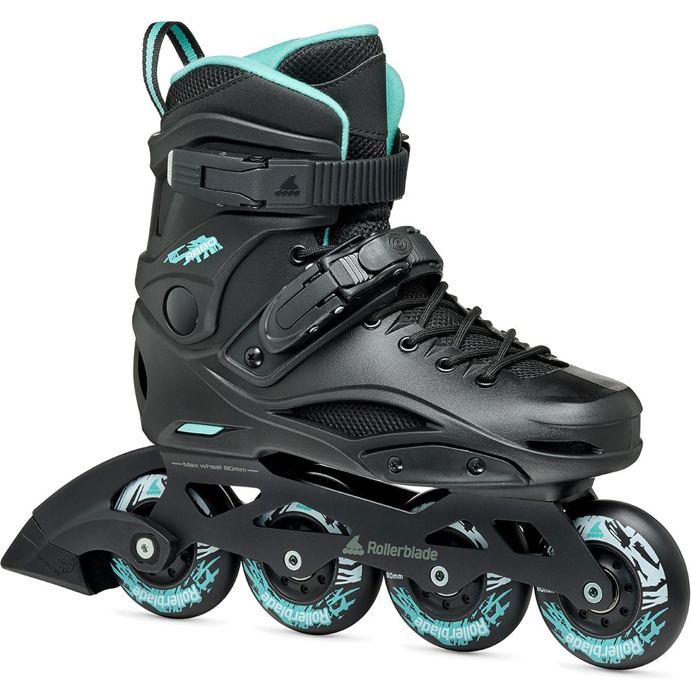 Rollerblade ролики RB 80 W black-light blue 250