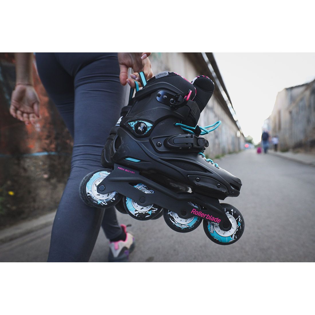 Rollerblade ролики RB Cruiser W 2023 black-aqua 240
